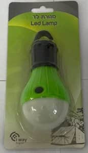 מנורת LED על סוללות