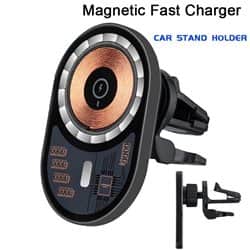 משטח טעינה אלחוטי עם תושבת לרכב