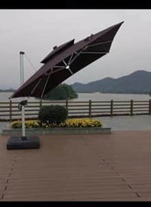 שמשית גינה סולרית בעלת נורות LED